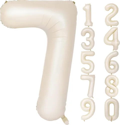 Vista 112 de Globos gigantes de números negros de 40 pulgadas, globos de aluminio de Mylar con helio para cumpleaños, globo número 0 para decoración de fiestas