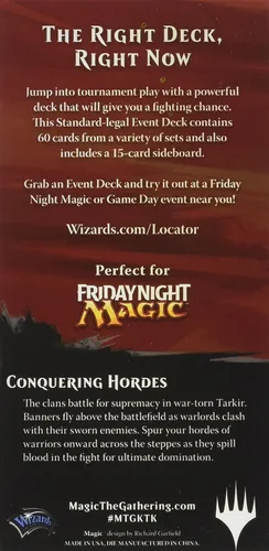 Vista 2 de Khans of Tarkir Event Deck Magic The Gathering Card Game Wizards of the Coast