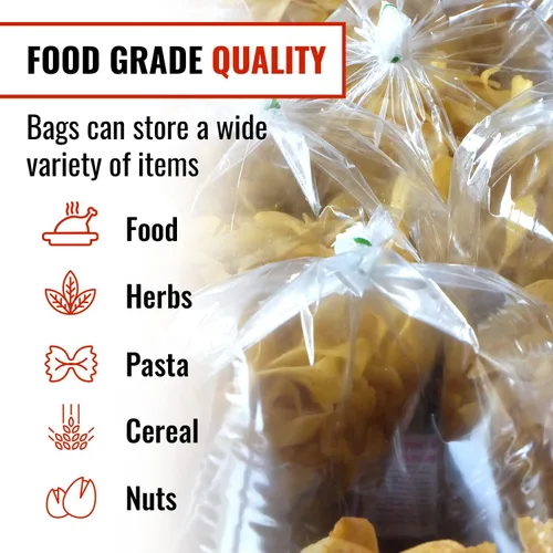Vista 3 de BirdBags - Bolsas de pavo, 19 x 23.5 pulgadas, paquete de 25 unidades, plástico transparente, almacenamiento de alimentos, congelador, horno, pan