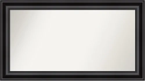 Vista 333 de Amanti Art Espejo personalizado, espejo de baño negro puente, espejo de pared o espejo de tocador de baño sobre el fregadero (26 x 26 pulgadas)