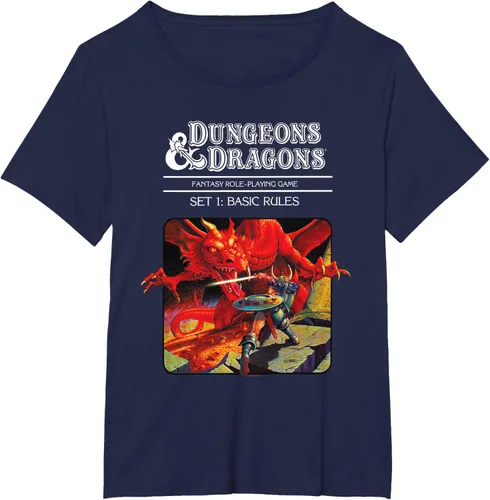 Vista 11 de Dungeons & Dragons Vintage Basic Rules Cover T-Shirt Small Negro