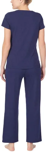Vista 4 de Nautica Pantalones de dormir para mujer, 100% algodón