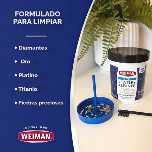 Vista 5 de Limpiador de joyería Weiman, Marfil/Plateado, Paquete de 1