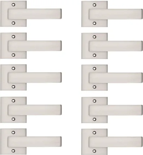 Vista 22 de Probrico - 1 manija inactiva dorada para puerta, moderna, para armario, resistente, para interior, sin giro, reversible para lado derecho e izquierdo