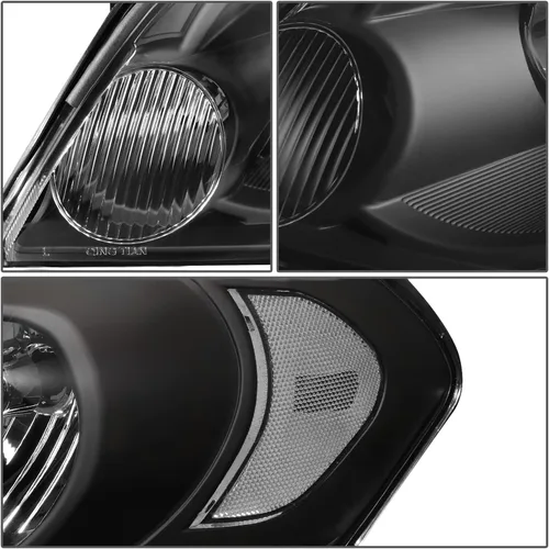 Vista 4 de DNA Motoring HL-OH-CI06-BK-CL1 - Faros delanteros de carcasa negra compatibles con Impala 06-13