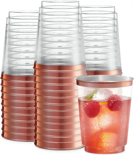 Vista 8 de PLASTICPRO Vasos de plástico desechables (transparente, 50)