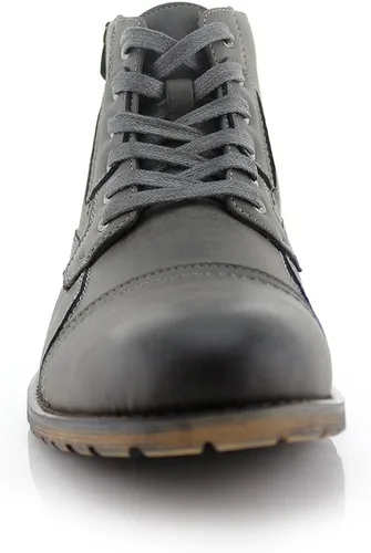 Vista 3 de Polar Fox Ronny MPX806037 - Botas de combate clásicas para motocicleta con cordones para hombre