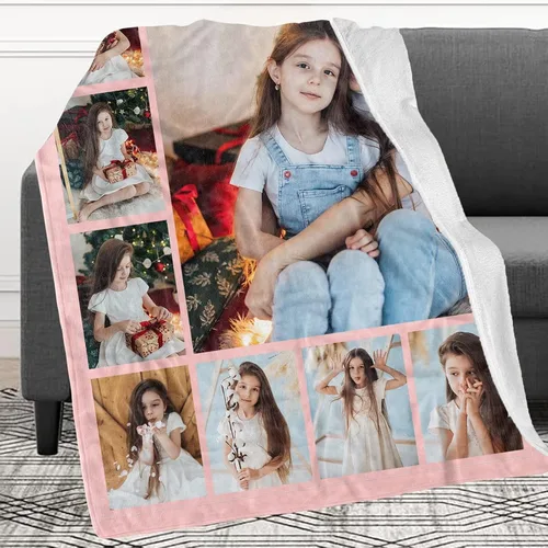 Vista 29 de Manta personalizada con imagen, mantas personalizadas para adultos y niños, manta de fotos personalizable, mantas personalizadas como regalo