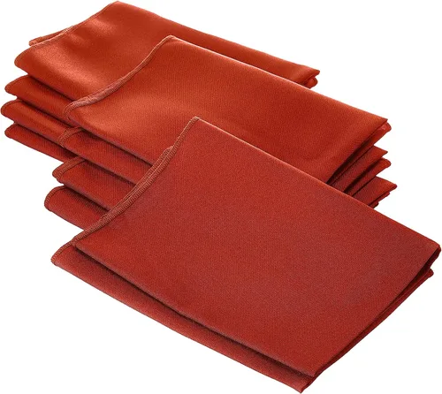 Vista 56 de LA Linen Paquete de 10 servilletas de popelina de poli, servilletas de tela suave, servilletas lavables y reutilizables, servilletas de mesa