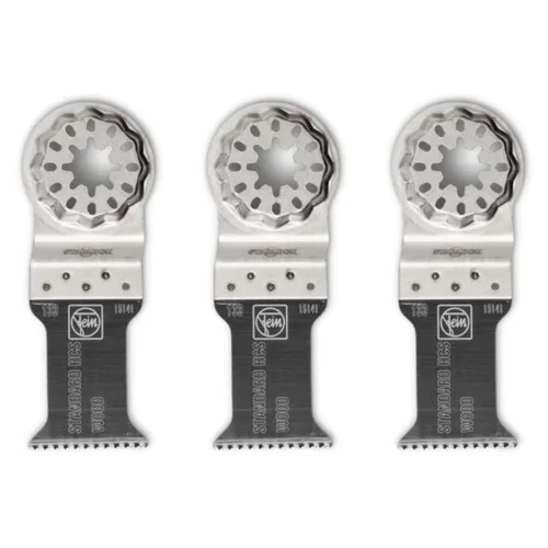 Vista 8 de Fein Hoja de sierra estándar E-Cut - 1-3/8" de ancho y 2" de largo Corte de precisión para madera, paneles de yeso y plásticos, dientes fijados