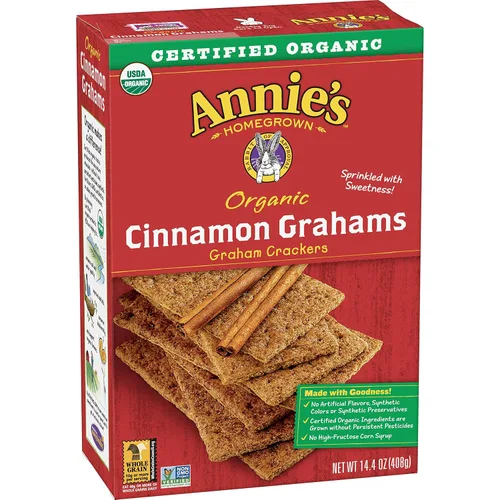Vista 74 de Annie's Organic Chocolate Bunny Graham Snacks, 7.5 onzas