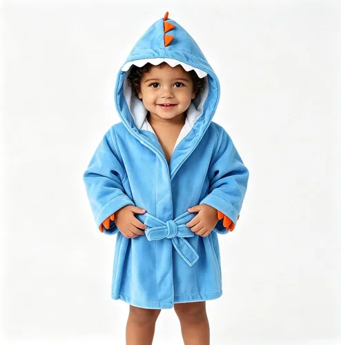 Vista 4 de Bata de baño para bebé y niño, bata con capucha para recién nacido, toalla suave ultra absorbente