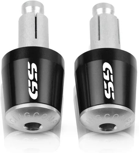 Vista 8 de 7/8 "0.866 in Agarres para manillar de motocicleta extremo de la barra del manillar del extremo del tapón para BMW R1200GS R1250GS R1200 R1250 R