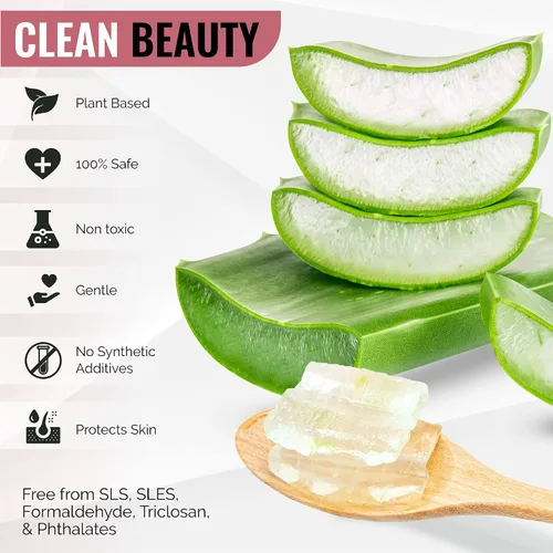 Vista 4 de LOOKATME Jabón facial coreano para pieles sensibles, limpiador para el cuidado de la piel de burbujas a base de agua, limpiador natural de espuma