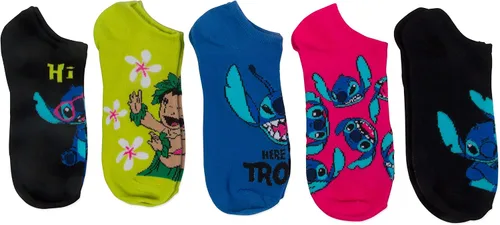 Vista 4 de Disney Paquete de 5 calcetines Lilo Stitch para mujer