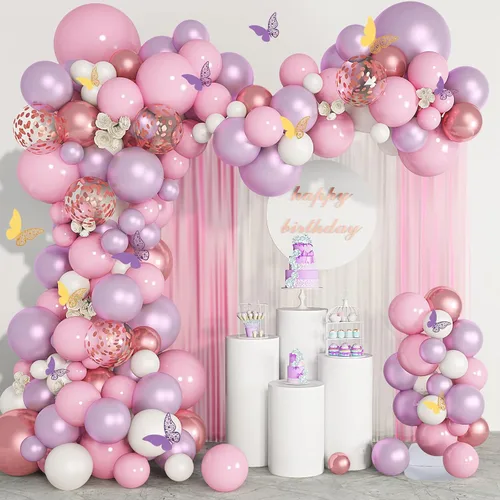 Vista 7 de OurWarm Kit de Arco de Globos de 9.35 Pies y 6 Pies, Soporte de Arco de Globos de Forma Libre con Base, Arco de Medio Globo de Piso para Boda