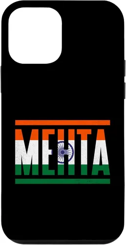 Vista 12 de iPhone 15 Mehta Surname Family Pride India Flag Case