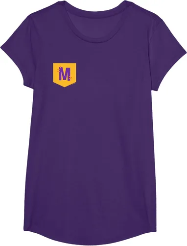 Vista 7 de Blippi Meekah - Camiseta oficial con logotipo de bolsillo Azul Jaspeado