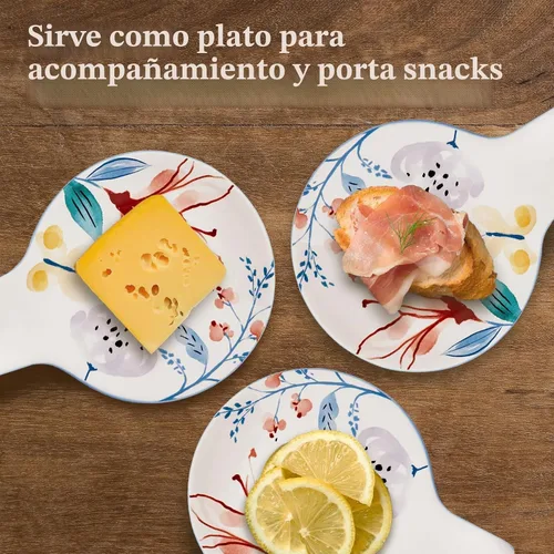 Vista 4 de Bico Blossom Symphony Soporte para Cucharas para Estufa, Soporte de Cuchara de Cerámica para Encimera de Cocina, Soporte para Cuchara de Café Fácil