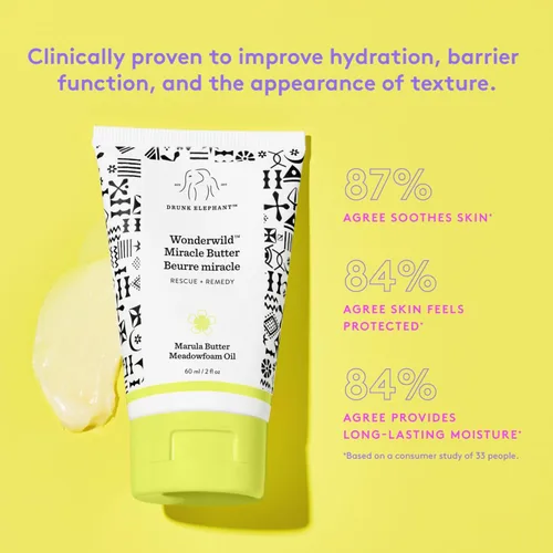 Vista 2 de Drunk Elephant Wonderwild Miracle Butter - Ultra-Luxe Skin Salve - Clean Clinical Skincare - Cruelty-Free - Free of Essential Oils, Silicones, and