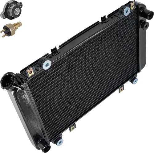 Vista 7 de Caltric Radiador delantero con sensor compatible con Kawasaki KAF950 Mule 3010 Diesel 4X4 2003 2004 2005 2006 2007