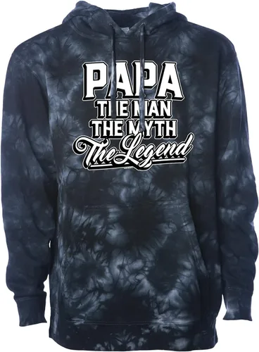 Vista 7 de Papa The Man The Myth The Legend - Sudadera unisex con capucha para abuelos Tinte brisa