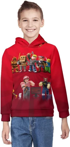 Vista 3 de Dhucqze Sudaderas con capucha para niños, sudaderas con capucha para niñas, suéter de manga larga 3D con capucha