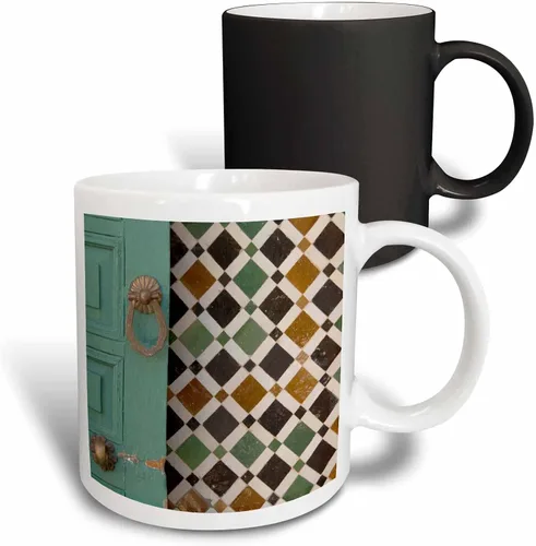 Vista 12 de 3dRose Danita Delimont – Moorish la Arquitectura – Marruecos, Islamic law courts, puerta de knocker-af29 cmi0032 – Cindy Miller Hopkins – Tazas