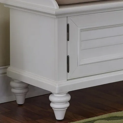 Vista 7 de Homestyles Banco de almacenamiento Bermuda Off-White