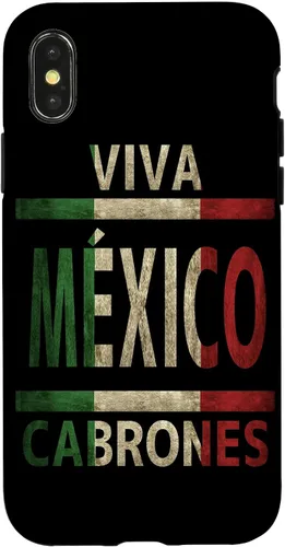 Vista 5 de Funda con bandera mexicana para iPhone 13 Viva México Cabrones