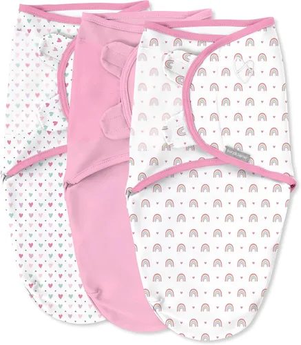 Vista 27 de SwaddleMe - Manta original para bebé, talla S/M, de 0 a 3 meses, paquete de 5 (diseño de amapolas bonitas)