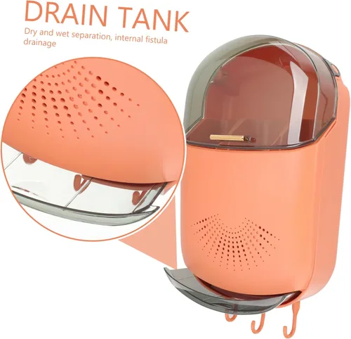 Vista 6 de SHOWERORO Soporte para palillos colgantes, montaje en pared, almacenamiento de palillos multifunción, organizador de utensilios de cocina, caja