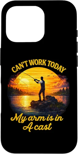 Vista 20 de Can't Work Today My Arm is in A Cast Fly Fishing Funny Humor Case for iPhone 17