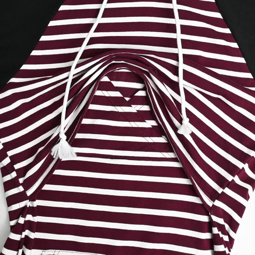Vista 117 de GINKANA Sudadera con capucha para mujer, manga larga, lactancia materna, ropa casual