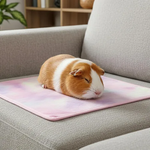 Vista 6 de Ropa de cama de conejillo de indias – Paquete de 3 accesorios impermeables para jaula de animales pequeños para conejillos de indias, ratas