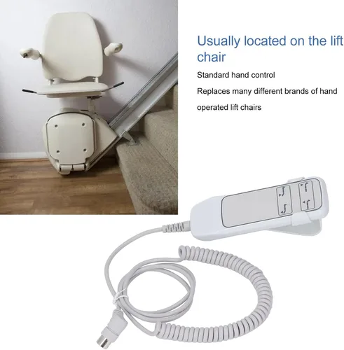 Vista 5 de Silla elevadora de 4 botones y 8 pines, control manual para sillón reclinable eléctrico Lazy Boy, reemplazo remoto compatible con Okin Dewert Limoss