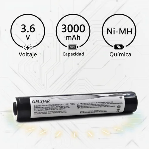 Vista 4 de Paquete de 2 baterías Ni-MH de 3.6 V 3000 mAh para Streamlight (paquete de 2) NI-MH 3000mAh