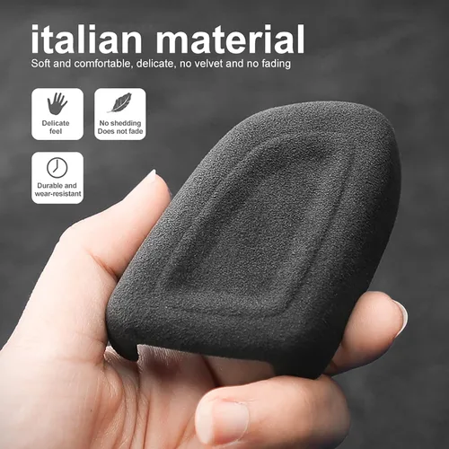 Vista 4 de Para Volvo XC40 2020 2021 Control Central de Coche Pomo de Cambio de Cambios Cubierta de Cabeza Alcantara Gear Handle Head Protector