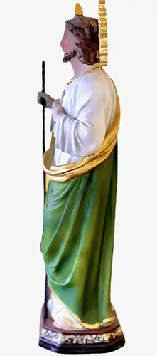Vista 2 de San Judas - Figura religiosa de Saint Jude Tadeo de 12 pulgadas