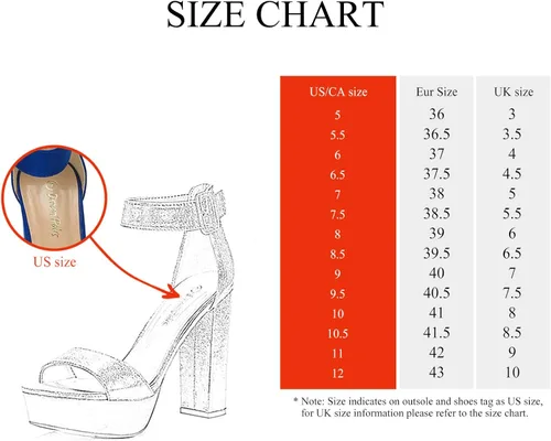 Vista 2 de DREAM PAIRS Hi-Lo - Sandalias de tacón alto y plataforma para mujer