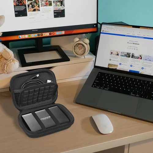 Vista 7 de Lacdo Estuche rígido para Maxone Ultra Slim disco duro externo portátil HDD 500GB 160GB 250GB 320GB 500GB 750GB 1TB USB 3.0 EVA resistente al agua