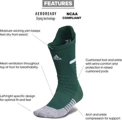 Vista 2 de adidas Calcetines acolchados de fútbol Adizero (1 par)
