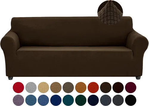 Vista 46 de Joccun Funda Elástica para Silla Sofá, Funda de Sofá de 1 Pieza Tela Jacquard de Spandex con Parte Inferior Elástica, Protector de Muebles Lavable