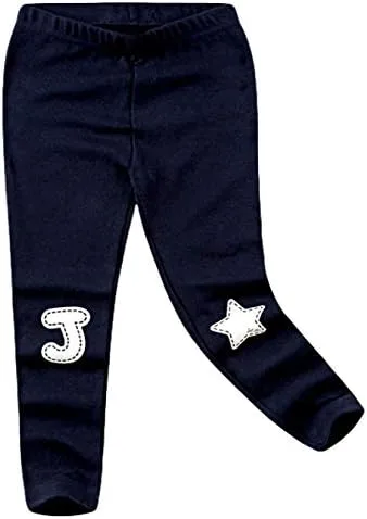 Vista 4 de CuteMe Conjunto de ropa para niñas pequeñas, con estampado de estrellas, manga larga y pantalones, 2 piezas