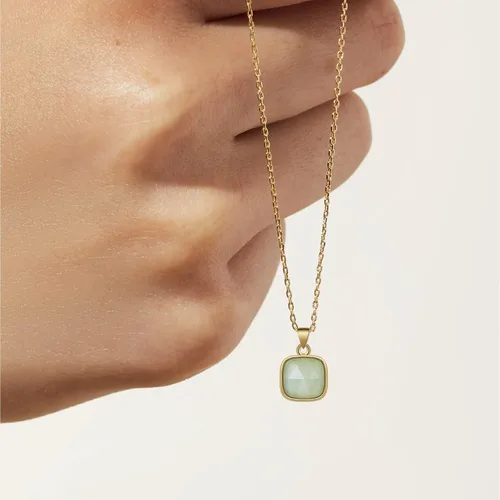 Vista 9 de KissYan Collar de cristal curativo, chapado en oro de 14 quilates, collar con colgante de piedra de energía natural, cuarzo reiki, amatista