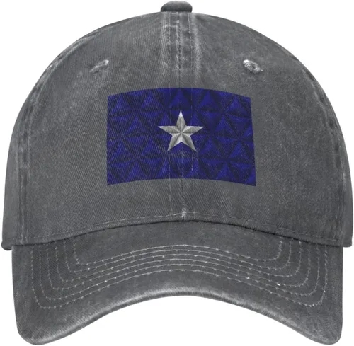 Vista 2 de Bonnie Blue Flag with Polygon Effect Baseball Cap for Men Women Hats Adjustable Vintage Cowboy Hat Dad Caps