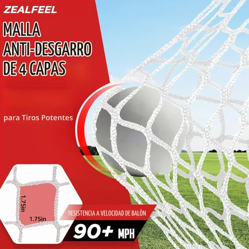 Vista 6 de ZEALFEEL Lacrosse Backstop Net 14x10FT, Extra-Large Shooting Coverage