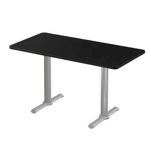 Vista 35 de Correll Mesa de bar redonda de 30 pulgadas, mesa de cóctel de comedor de 29 pulgadas de alto, parte superior laminada de nogal duradero, base