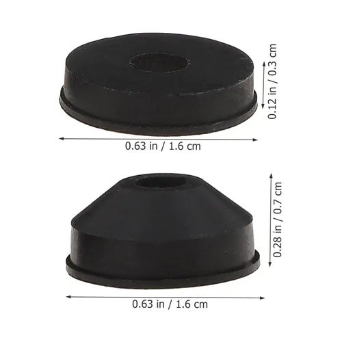 Vista 2 de Uonlytech Kit surtido de 58 piezas de lavadoras de grifo, arandelas de grifo y tornillos Bibb de latón surtido de arandelas planas y biseladas
