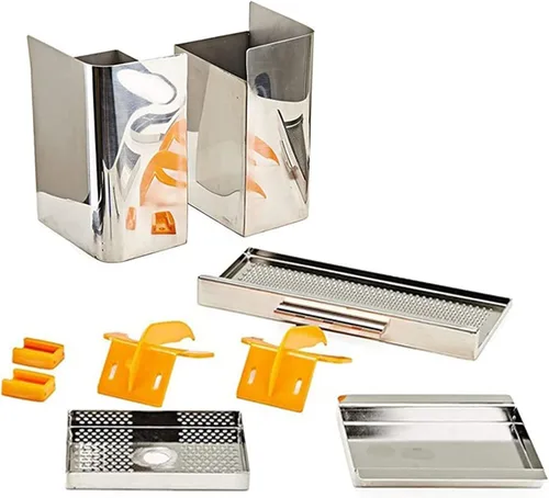 Vista 5 de Exprimidor comercial de naranja de 110 V, extractor de exprimidor de masticación lenta fácil de limpiar con caja de filtro extraíble, exprimidor